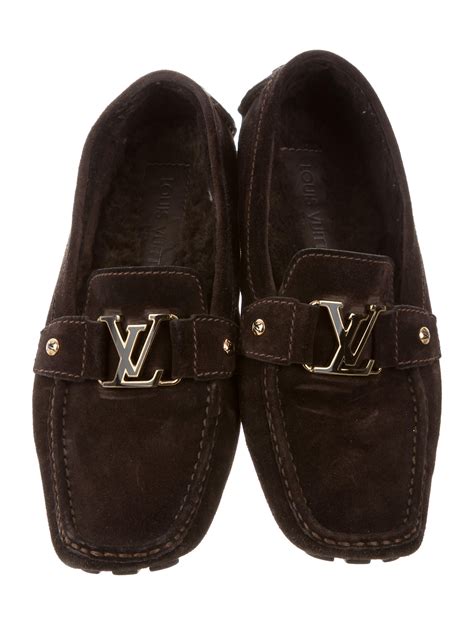 louis vuitton loafers mens brown|louis vuitton suede loafers.